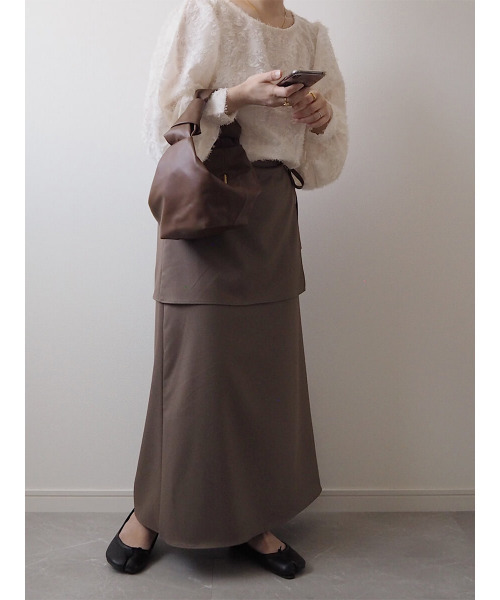 ISOOK（アイスー）の「Crescent hand bag / クレセントハンドバッグ（mi select）（ハンドバッグ・レディース・ホワイト/ブラック/ブラウン・FREE）」の10枚目の写真