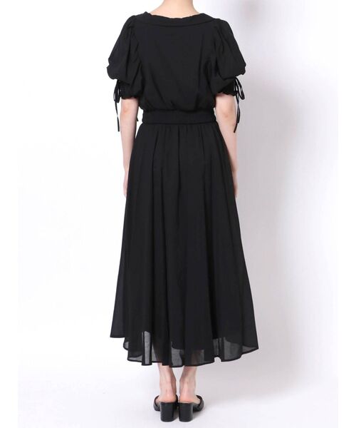 MERCURYDUO（マーキュリーデュオ）の「ボリュームスリーブシャーリングシャツワンピース（ワンピース・レディース・ベージュ/ライム/ブラック・FREE）」の18枚目の写真