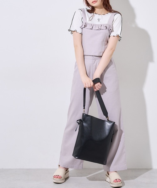 OLIVE des OLIVE（オリーブデオリーブ）の「メロウテレコTシャツ（Tシャツ/カットソー・レディース・ライトグレー/オフホワイト/アイボリー・FREE）」の11枚目の写真