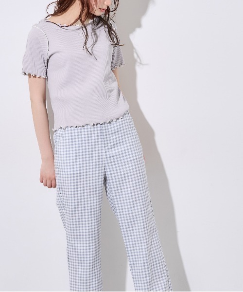 OLIVE des OLIVE（オリーブデオリーブ）の「メロウテレコTシャツ（Tシャツ/カットソー・レディース・ライトグレー/オフホワイト/アイボリー・FREE）」の22枚目の写真