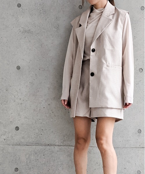 Per sist ence(パーシエンス)の「マイクロチェックショートパンツ(その他パンツ・レディース・ブラック/ベージュ/アイボリー・FREE)」の21枚目の写真