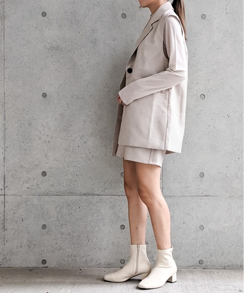 Per sist ence(パーシエンス)の「マイクロチェックショートパンツ(その他パンツ・レディース・ブラック/ベージュ/アイボリー・FREE)」の20枚目の写真