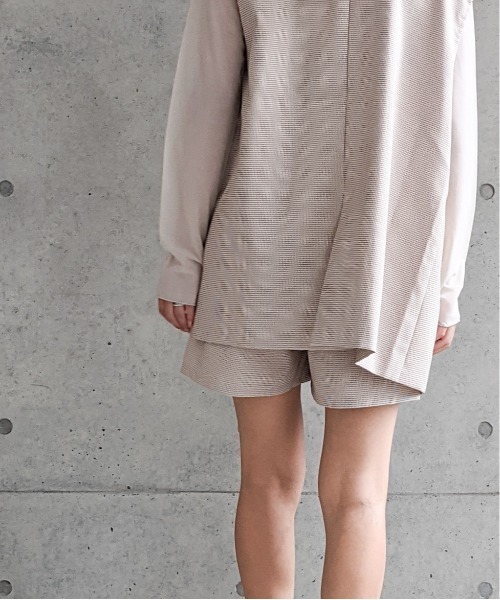 Per sist ence(パーシエンス)の「マイクロチェックショートパンツ(その他パンツ・レディース・ブラック/ベージュ/アイボリー・FREE)」の16枚目の写真