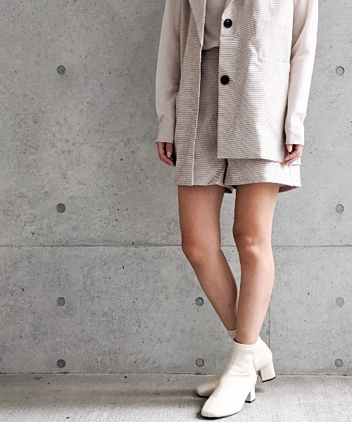 Per sist ence(パーシエンス)の「マイクロチェックショートパンツ(その他パンツ・レディース・ブラック/ベージュ/アイボリー・FREE)」の14枚目の写真