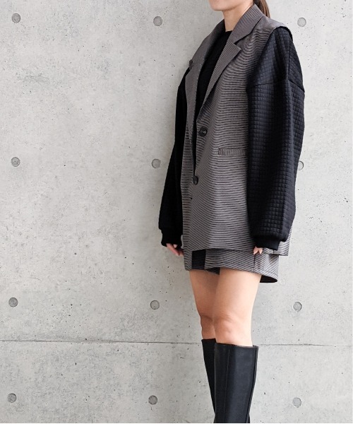 Per sist ence(パーシエンス)の「マイクロチェックショートパンツ(その他パンツ・レディース・ブラック/ベージュ/アイボリー・FREE)」の10枚目の写真