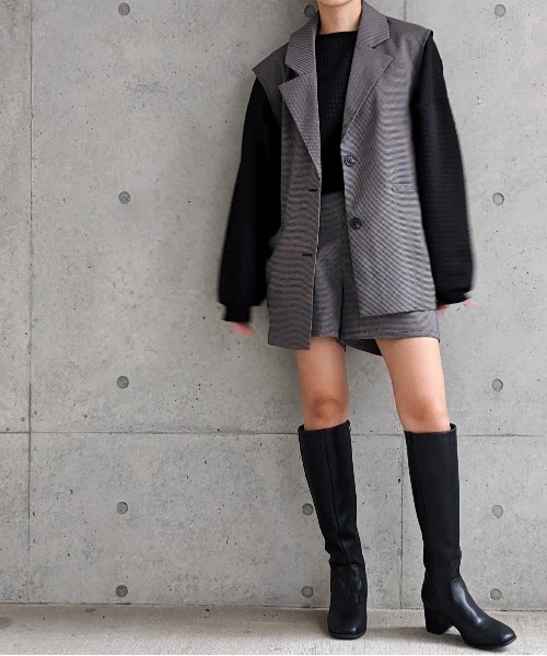 Per sist ence(パーシエンス)の「マイクロチェックショートパンツ(その他パンツ・レディース・ブラック/ベージュ/アイボリー・FREE)」の12枚目の写真