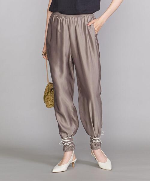 BEAUTY&YOUTH UNITED ARROWS（ビューティーアンドユースユナイテッドアローズ）の「BY キュプライージージョガー パンツ -ウォッシャブル-◆（その他パンツ・レディース・ベージュ/ダークブラウン・SMALL/MEDIUM）」の6枚目の写真