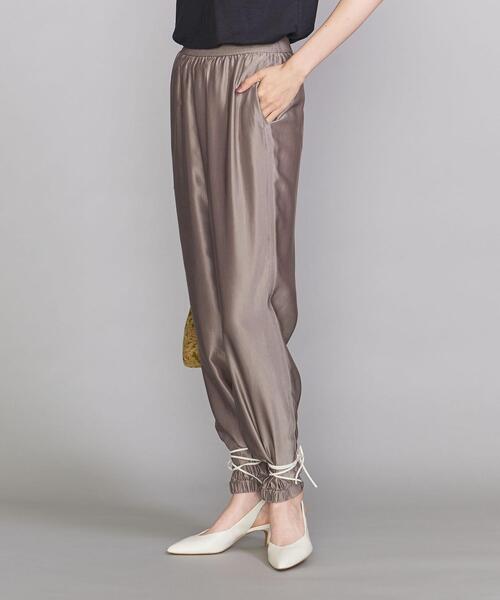 BEAUTY&YOUTH UNITED ARROWS（ビューティーアンドユースユナイテッドアローズ）の「BY キュプライージージョガー パンツ -ウォッシャブル-◆（その他パンツ・レディース・ベージュ/ダークブラウン・SMALL/MEDIUM）」の7枚目の写真