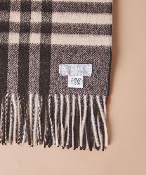 Joshua Ellis（ジョシュアエリス）の「＜Joshua Ellis（ジョシュア エリス）＞ プライマリ ブラックウォッチ 70*190†（マフラー・メンズ・オレンジ/パープル・FREE）」の4枚目の写真