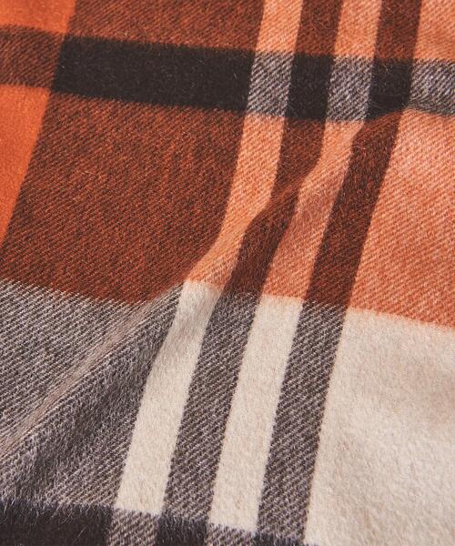 Joshua Ellis（ジョシュアエリス）の「＜Joshua Ellis（ジョシュア エリス）＞ プライマリ ブラックウォッチ 70*190†（マフラー・メンズ・オレンジ/パープル・FREE）」の3枚目の写真