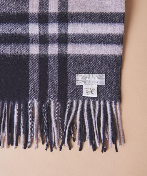 Joshua Ellis（ジョシュアエリス）の「＜Joshua Ellis（ジョシュア エリス）＞ プライマリ ブラックウォッチ 70*190†（マフラー・メンズ・オレンジ/パープル・FREE）」の6枚目の写真