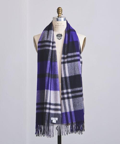 Joshua Ellis（ジョシュアエリス）の「＜Joshua Ellis（ジョシュア エリス）＞ プライマリ ブラックウォッチ 70*190†（マフラー・メンズ・オレンジ/パープル・FREE）」の15枚目の写真