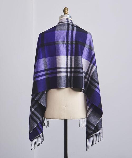 Joshua Ellis（ジョシュアエリス）の「＜Joshua Ellis（ジョシュア エリス）＞ プライマリ ブラックウォッチ 70*190†（マフラー・メンズ・オレンジ/パープル・FREE）」の13枚目の写真