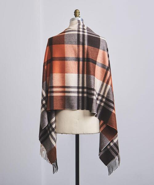 Joshua Ellis（ジョシュアエリス）の「＜Joshua Ellis（ジョシュア エリス）＞ プライマリ ブラックウォッチ 70*190†（マフラー・メンズ・オレンジ/パープル・FREE）」の10枚目の写真