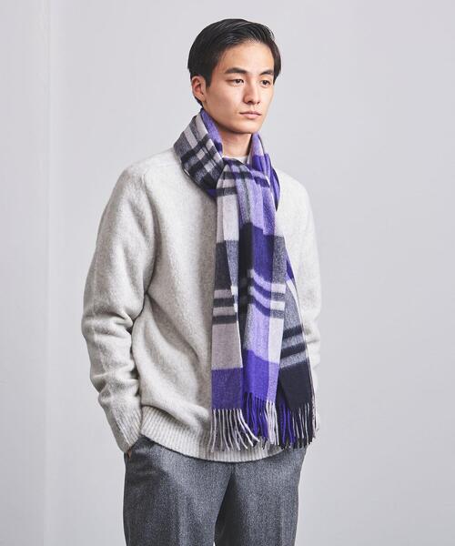 Joshua Ellis（ジョシュアエリス）の「＜Joshua Ellis（ジョシュア エリス）＞ プライマリ ブラックウォッチ 70*190†（マフラー・メンズ・オレンジ/パープル・FREE）」の16枚目の写真