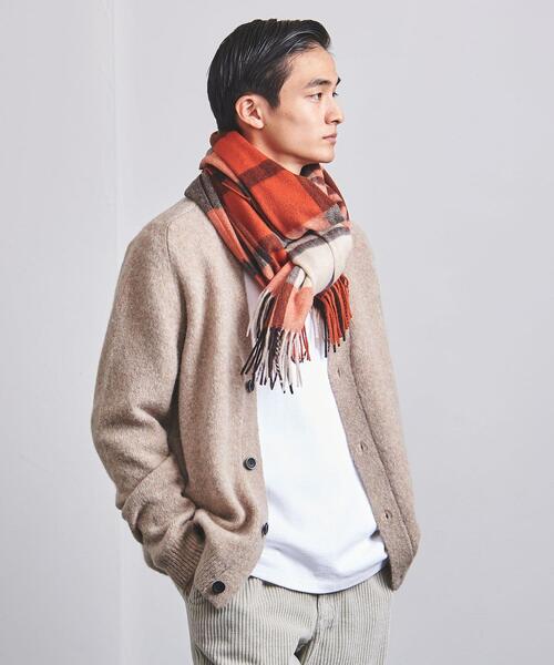 Joshua Ellis（ジョシュアエリス）の「＜Joshua Ellis（ジョシュア エリス）＞ プライマリ ブラックウォッチ 70*190†（マフラー・メンズ・オレンジ/パープル・FREE）」の21枚目の写真