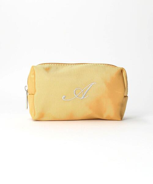 THE STATION STORE（ザ ステーション ストア）の「＜closet story（クローゼットストーリー）＞スクエア イニシャル ポーチ（ポーチ・レディース・ベージュ/ネイビー/ピンク/オレンジ/ケリー/コバルトブルー・FREE）」の2枚目の写真