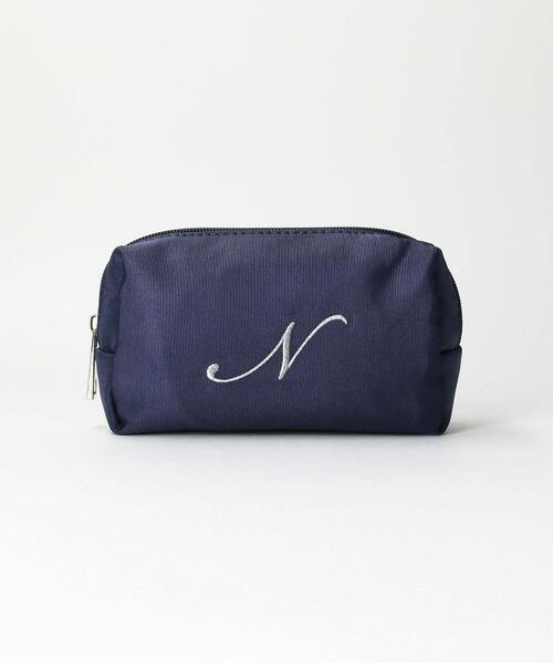 THE STATION STORE（ザ ステーション ストア）の「＜closet story（クローゼットストーリー）＞スクエア イニシャル ポーチ（ポーチ・レディース・ベージュ/ネイビー/ピンク/オレンジ/ケリー/コバルトブルー・FREE）」の4枚目の写真