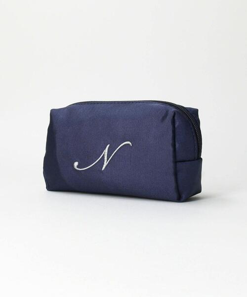 THE STATION STORE（ザ ステーション ストア）の「＜closet story（クローゼットストーリー）＞スクエア イニシャル ポーチ（ポーチ・レディース・ベージュ/ネイビー/ピンク/オレンジ/ケリー/コバルトブルー・FREE）」の7枚目の写真