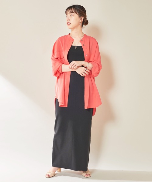 SHENERY（シーナリー）の「テンセルライクドルマンシャツ（シャツ/ブラウス・レディース・オフホワイト/カーキ/ピンク・FREE）」の12枚目の写真