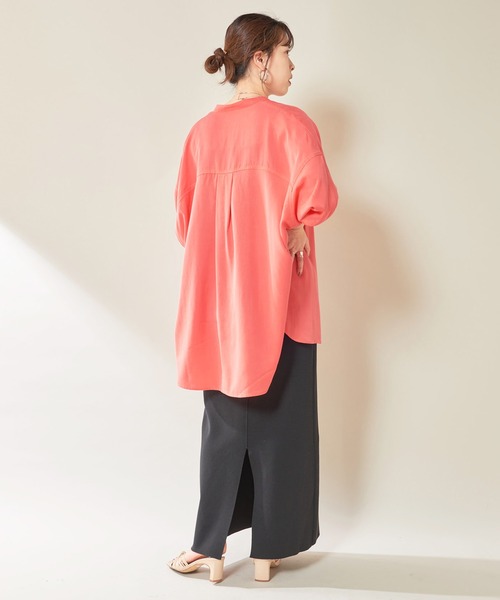 SHENERY（シーナリー）の「テンセルライクドルマンシャツ（シャツ/ブラウス・レディース・オフホワイト/カーキ/ピンク・FREE）」の15枚目の写真