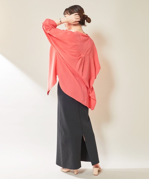 SHENERY（シーナリー）の「テンセルライクドルマンシャツ（シャツ/ブラウス・レディース・オフホワイト/カーキ/ピンク・FREE）」の16枚目の写真