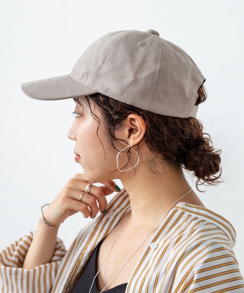 Omekashi（オメカシ）の「ピーチスキンCAP（キャップ・レディース・ブラック/グレー・FREE）」の4枚目の写真