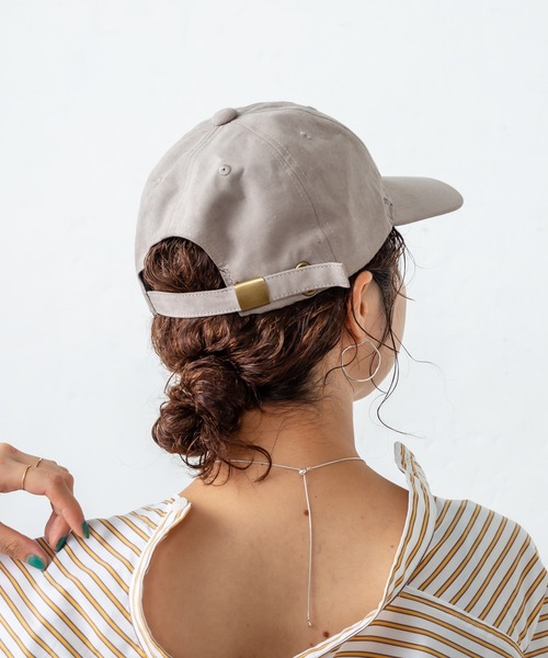 Omekashi（オメカシ）の「ピーチスキンCAP（キャップ・レディース・ブラック/グレー・FREE）」の7枚目の写真