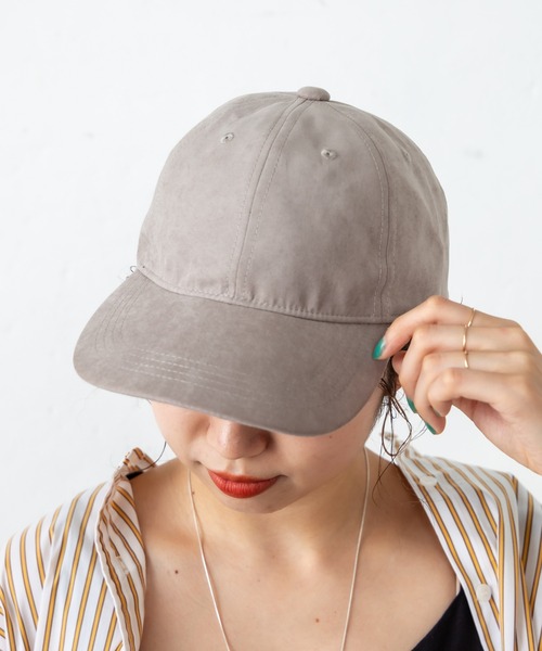 Omekashi（オメカシ）の「ピーチスキンCAP（キャップ・レディース・ブラック/グレー・FREE）」の3枚目の写真