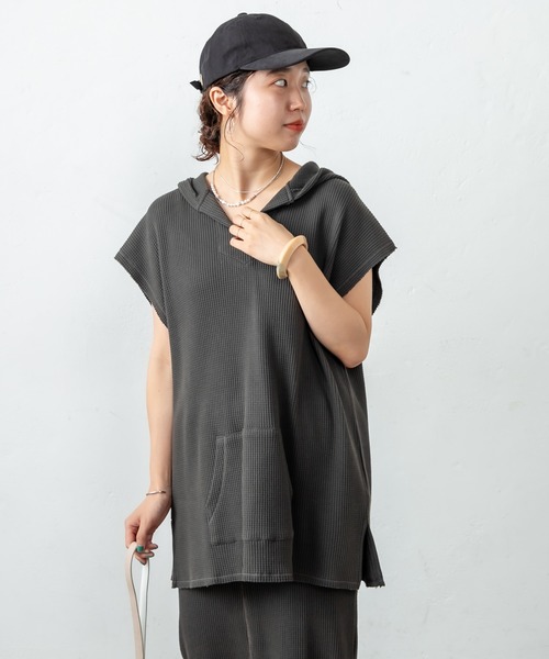 Omekashi（オメカシ）の「ピーチスキンCAP（キャップ・レディース・ブラック/グレー・FREE）」の13枚目の写真