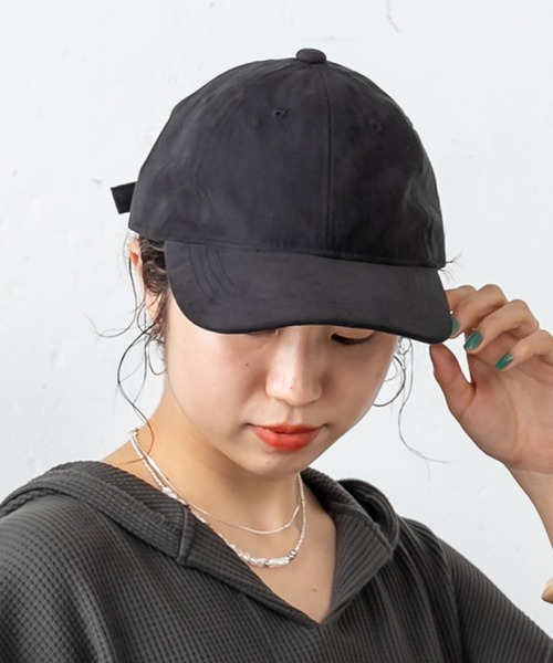 Omekashi（オメカシ）の「ピーチスキンCAP（キャップ・レディース・ブラック/グレー・FREE）」の11枚目の写真