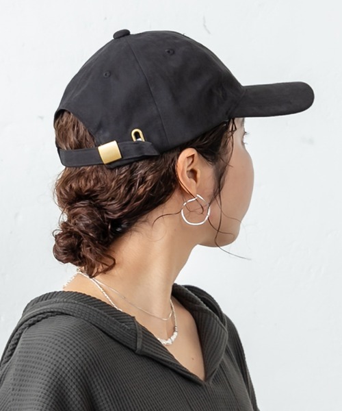 Omekashi（オメカシ）の「ピーチスキンCAP（キャップ・レディース・ブラック/グレー・FREE）」の12枚目の写真