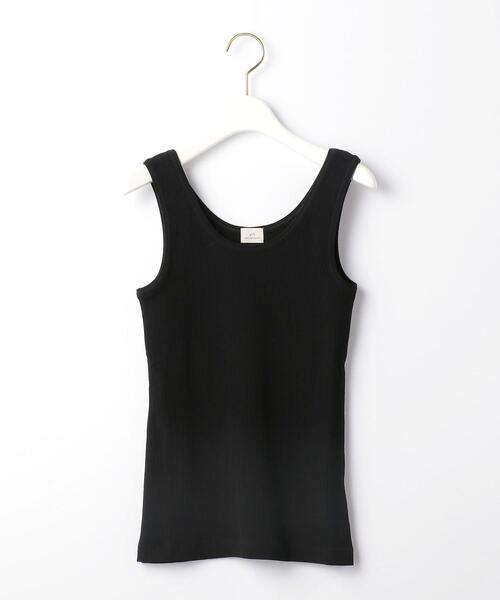 green label relaxing（グリーンレーベルリラクシング）の「ランダム リブ タンクトップ（タンクトップ・レディース・ホワイト/ブラック/モカ・FREE）」の3枚目の写真