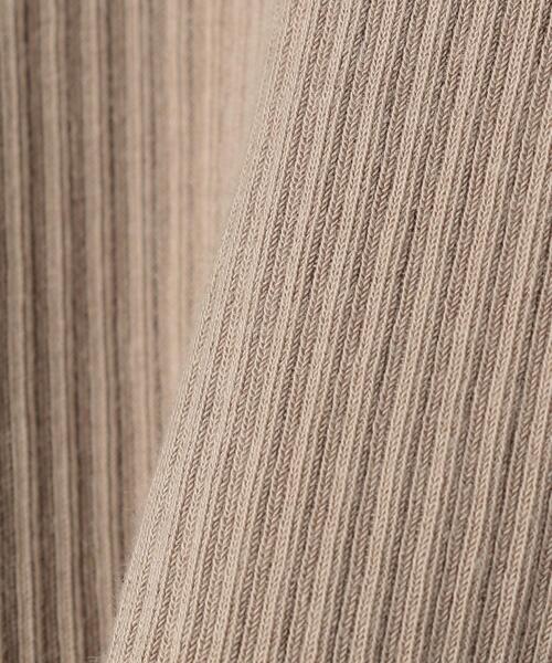 green label relaxing（グリーンレーベルリラクシング）の「ランダム リブ タンクトップ（タンクトップ・レディース・ホワイト/ブラック/モカ・FREE）」の4枚目の写真