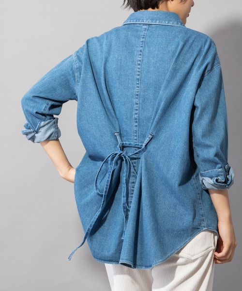 Munich（ミューニック）の「8oz7イヤースラブデニムバックタックシャツ（シャツ/ブラウス・レディース・インディゴブルー・FREE）」の22枚目の写真