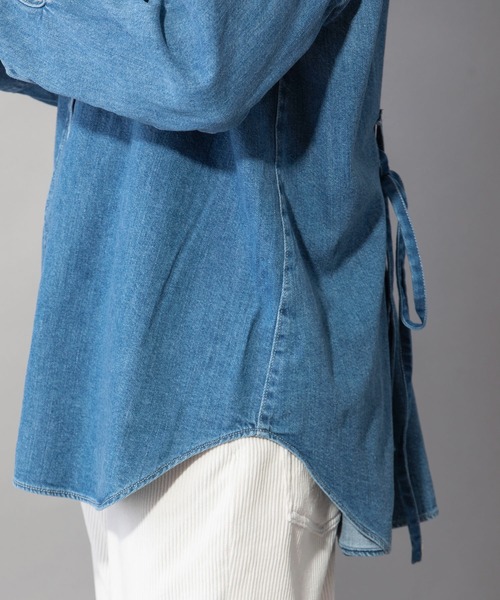 Munich（ミューニック）の「8oz7イヤースラブデニムバックタックシャツ（シャツ/ブラウス・レディース・インディゴブルー・FREE）」の17枚目の写真
