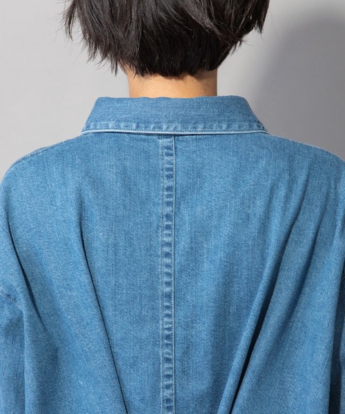 Munich（ミューニック）の「8oz7イヤースラブデニムバックタックシャツ（シャツ/ブラウス・レディース・インディゴブルー・FREE）」の14枚目の写真