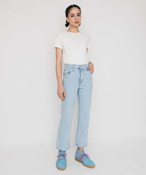 Levi's（リーバイス）の「HIGH WAISTED CROP フレア HIGH LIGHT（デニムパンツ・レディース・ライトインディゴブルー・27inch/23inch/24inch/29inch/25inch/30inch/26inch/28inch）」の20枚目の写真