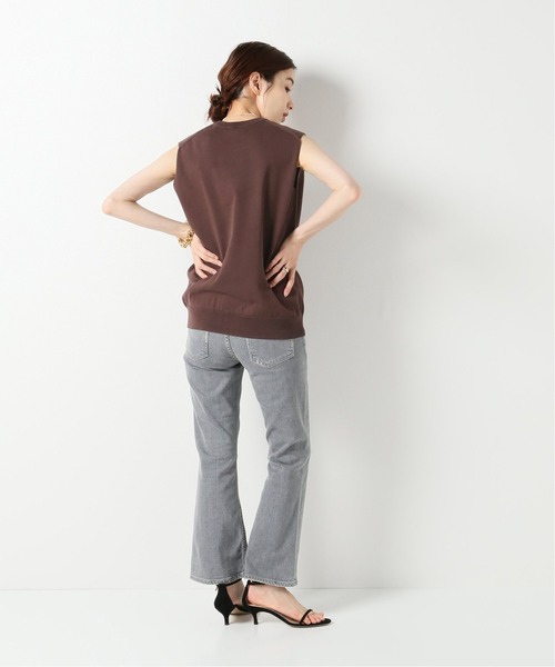 plage（プラージュ）の「Cotton crewneck プルオーバー◆（ニット/セーター・レディース・ブラウン/ベージュ・FREE）」の4枚目の写真