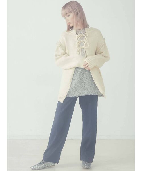 merry jenny（メリージェニー）の「ステッチ3wayリボンニットカーディガン（カーディガン/ボレロ・レディース・ブラック/アイボリー/ライトブラウン・FREE）」の22枚目の写真