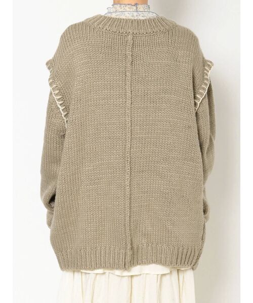 merry jenny（メリージェニー）の「ステッチ3wayリボンニットカーディガン（カーディガン/ボレロ・レディース・ブラック/アイボリー/ライトブラウン・FREE）」の19枚目の写真