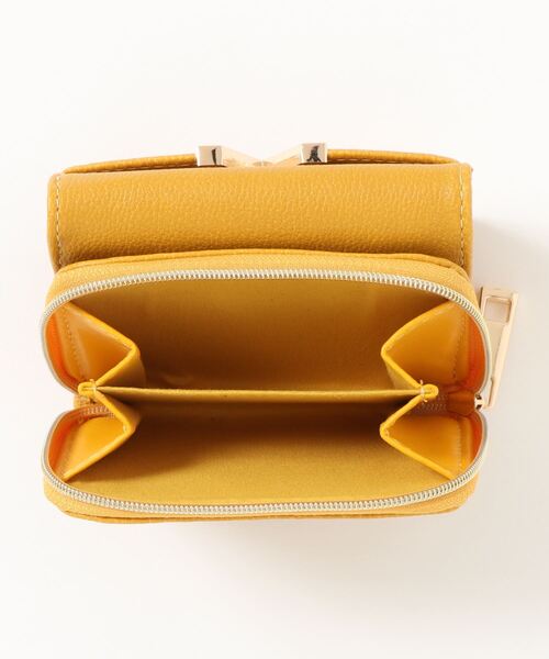 VENCEEXCHANGE（ヴァンスエクスチェンジ）の「【WEB限定】V字金具三つ折り財布（財布・レディース・ブラック/ワインレッド/その他32/その他31/マスタード・FREE）」の6枚目の写真