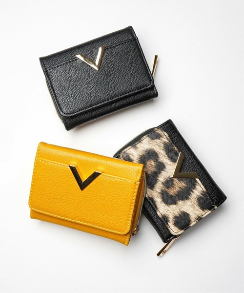 VENCEEXCHANGE（ヴァンスエクスチェンジ）の「【WEB限定】V字金具三つ折り財布（財布・レディース・ブラック/ワインレッド/その他32/その他31/マスタード・FREE）」の9枚目の写真