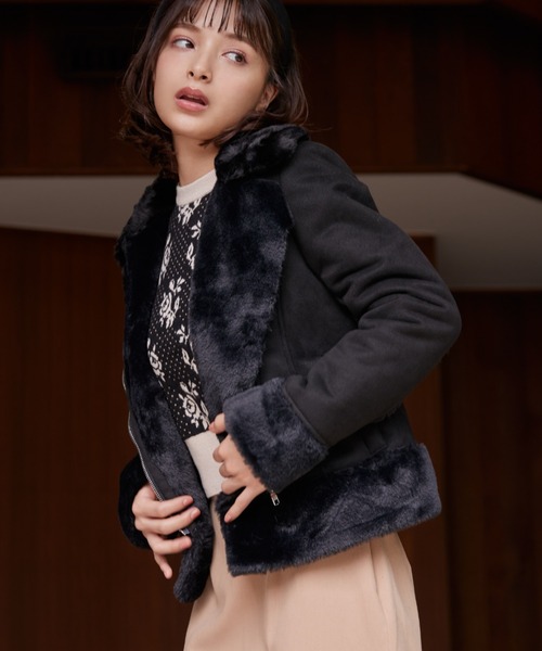 フェイクムートンジャケット（ムートンコート）｜MIIA（ミーア）の