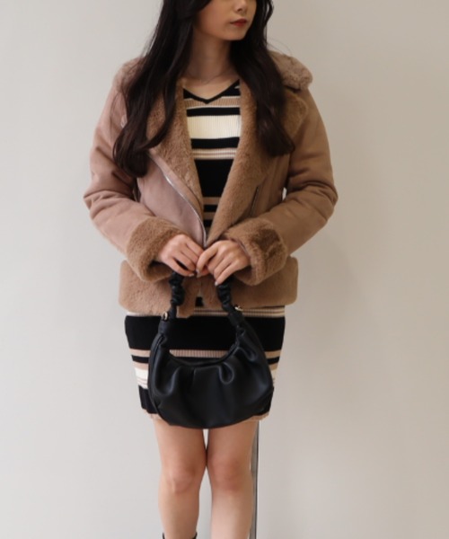 フェイクムートンジャケット（ムートンコート）｜MIIA（ミーア）の