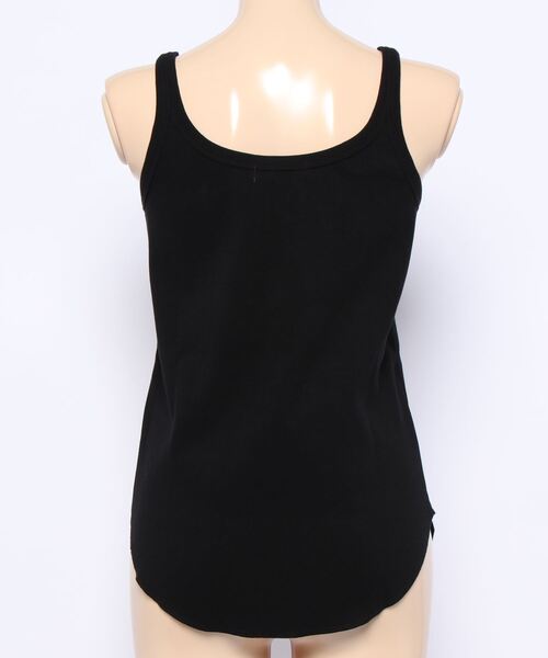 DouDou（ドゥドゥ）の「リブタンク（Tシャツ/カットソー・レディース・オフホワイト/グレイッシュベージュ/ブラック・FREE）」の5枚目の写真