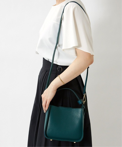 MARCO BIANCHINI（マルコビアンチーニ）の「BIANCHINI フトハンドルスクエアバッグ◆（ショルダーバッグ・レディース・ブラック/ベージュ/グリーン・FREE）」の3枚目の写真