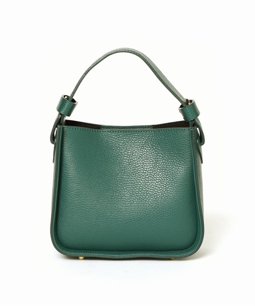 MARCO BIANCHINI（マルコビアンチーニ）の「BIANCHINI フトハンドルスクエアバッグ◆（ショルダーバッグ・レディース・ブラック/ベージュ/グリーン・FREE）」の5枚目の写真