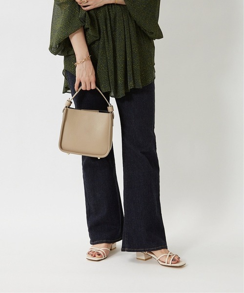 MARCO BIANCHINI（マルコビアンチーニ）の「BIANCHINI フトハンドルスクエアバッグ◆（ショルダーバッグ・レディース・ブラック/ベージュ/グリーン・FREE）」の8枚目の写真