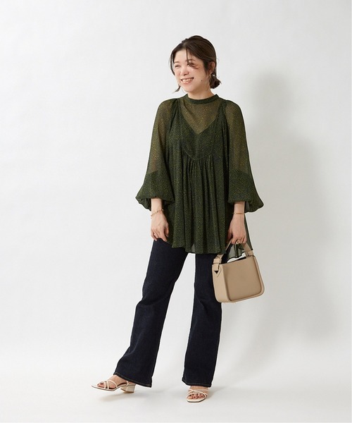 MARCO BIANCHINI（マルコビアンチーニ）の「BIANCHINI フトハンドルスクエアバッグ◆（ショルダーバッグ・レディース・ブラック/ベージュ/グリーン・FREE）」の15枚目の写真